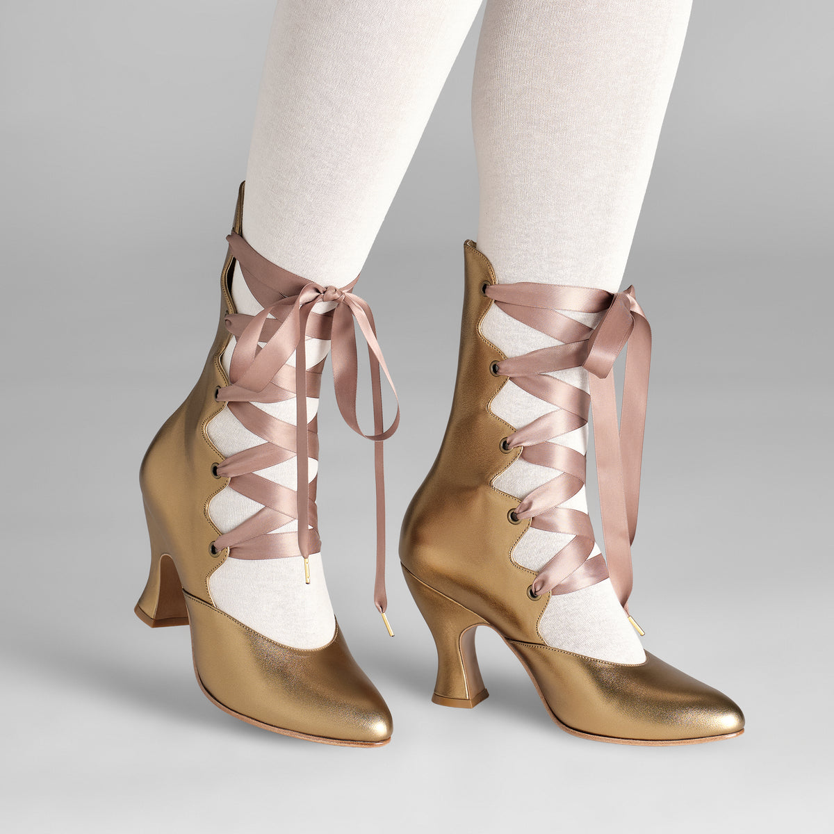 Tango Edwardian Boot (Antique Gold) – American Duchess - Europe