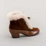 Alpen Retro Winter Booties (Brown/Ivory)