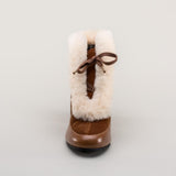 Alpen Retro Winter Booties (Brown/Ivory)