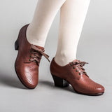 Claire 1940s Oxfords (Brown)