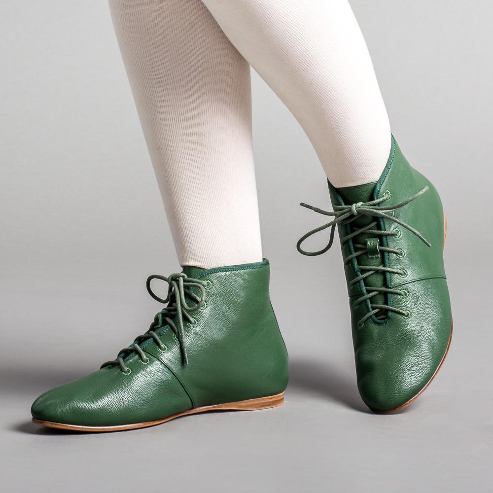 Emma Regency Emma Regency Leather Boots (Green) – American Duchess - Europe