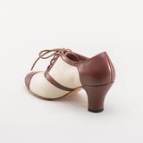 Evelyn Retro Oxfords (Tan/Brown)