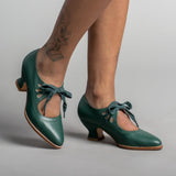 Gibson Edwardian Leather Shoes (Green)
