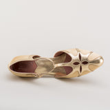 Lilith Vintage Flapper T-Straps (Gold/Gold)