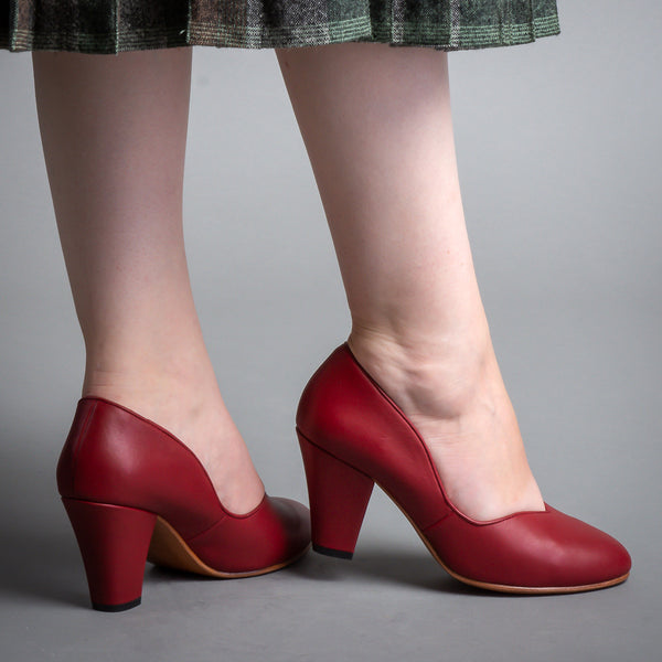 Marilyn Women s 1940s Pumps Oxblood