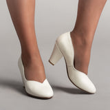 DEADSTOCK Marilyn 1940s Pumps (Ivory)